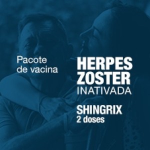 PACOTE DE VACINA DE HERPES ZOSTER INATIVADA SHINGRIX - 2 DOSES