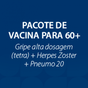 PACOTE DE VACINA PARA IDOSO - EFLUEL, SHINGRIX E P20
