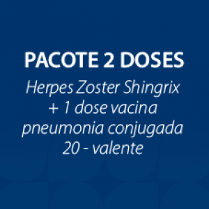 PACOTE DE VACINA SHINGRIX + PNEUMO 20